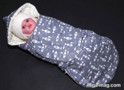ساک آغوشی طرح دار برای نوزاد 