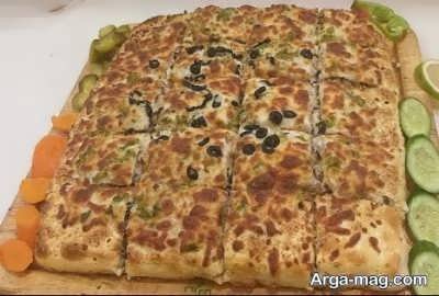 دستور پخت پیتزا لبنانی