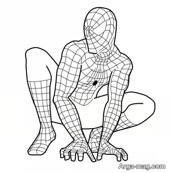 نقاشی از مرد عنکبوتی