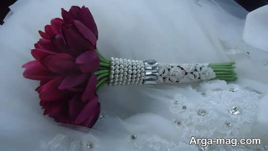 دسته گل رز مصنوعی عروس