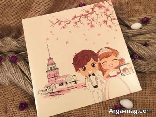 کارت عروسی شیک فانتزی