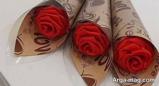 تزئین ساده گل رز