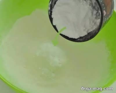 مخلوط بیکینگ پودر و شکر 