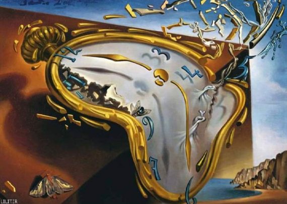 نقاشی ساعت با ایده زیبا