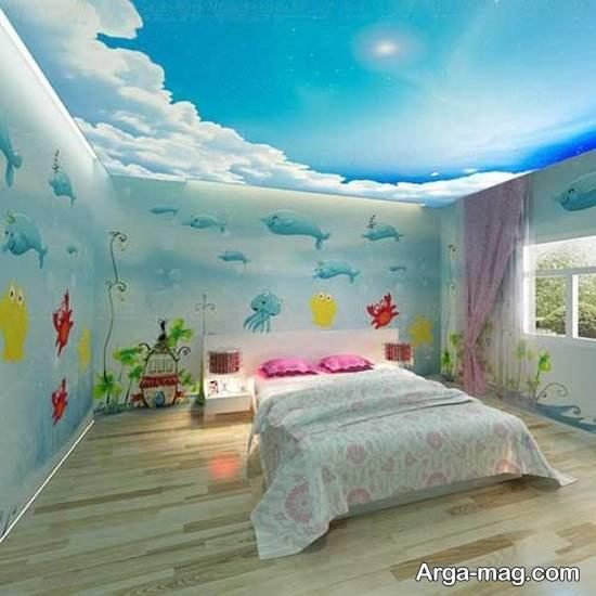 دکوراسیون اتاق نوزاد آبی زیبا و با استفاده از روانشناسی رنگ ها