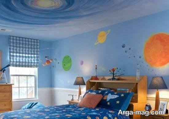 دکوراسیون اتاق نوزاد آبی زیبا و جذاب مناسب برای کودکان