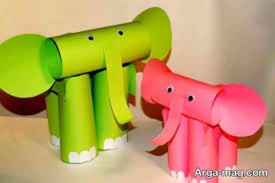 خلاقیت کودکانه ساخت فیل
