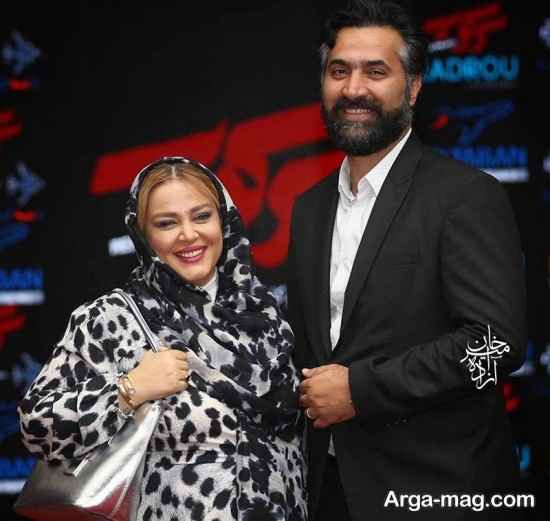 بهاره رهنما و همسرش در مراسم اکران فیلم سرکوب