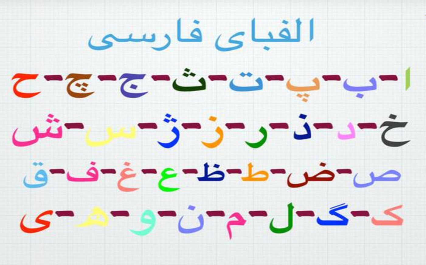Image result for حروف الفبا