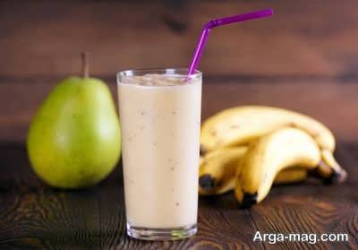 اسموتی گلابی و موز
