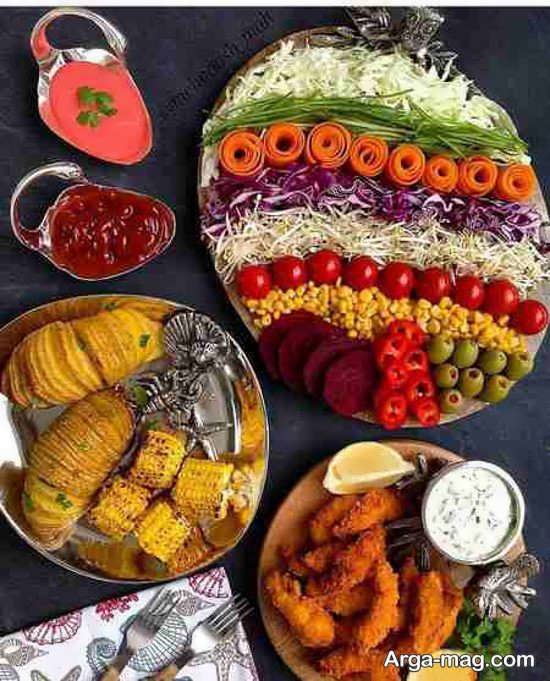 دیزاین بروز سالاد با گوجه گیلاسی