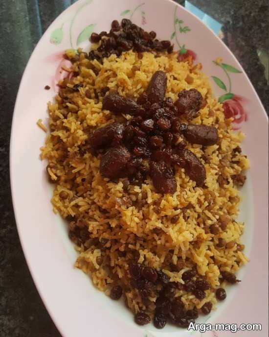 روشی شیک از دیزاین عدس پلو