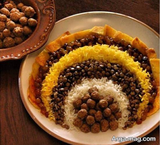 ساخت دیزاین عدس پلو