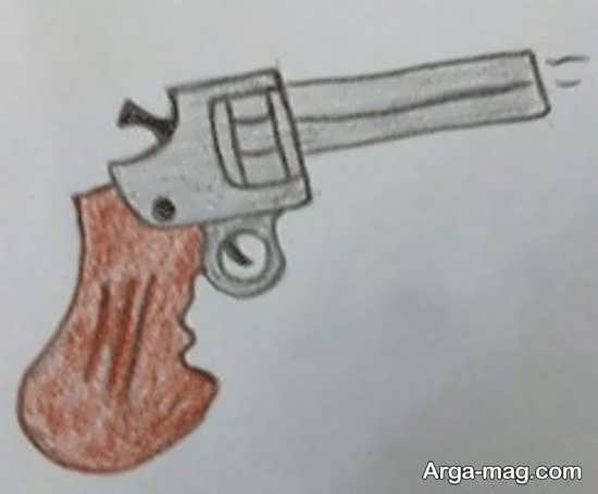 نقاشی تفنگ
