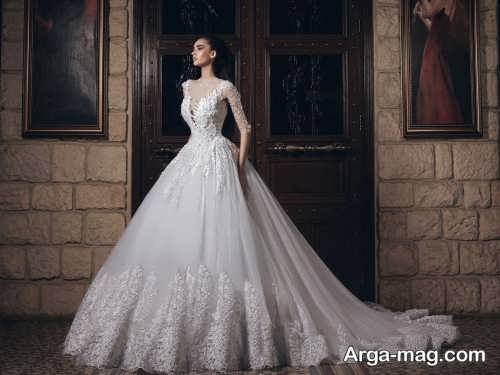 مدل لباس عروس لبنانی شیک و زیبا 