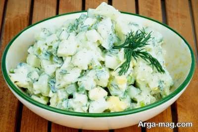 طرز تهیه سالاد سیب زمینی 