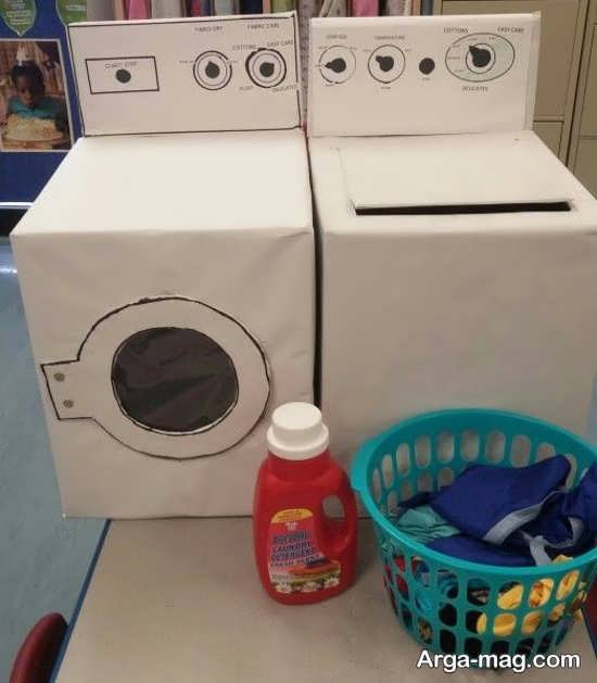 زیبایی کاردستی ماشین لباسشویی