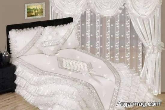 تزیین جذاب تخت خواب عروس