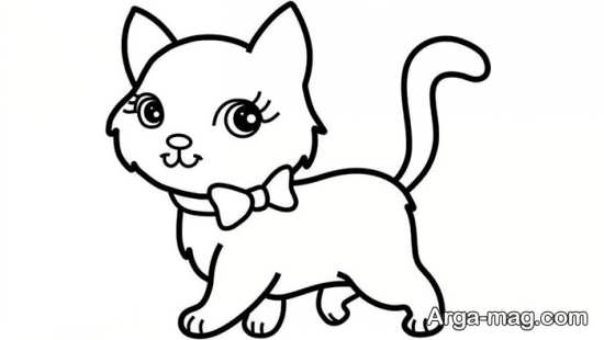 نقاشی ساده گربه