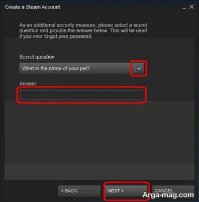 نحوه ایجاد اکانت استیم