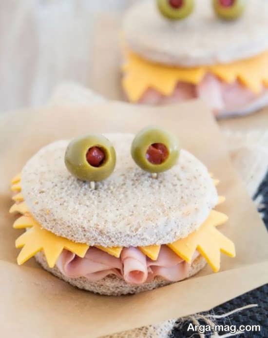 تزئینات ساندویچ با خلاقیت های جالب