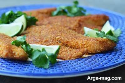شنیسل ماهی خوش طعم 
