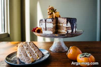 طرز تهیه کیک خرمالو