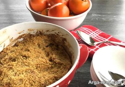 طرز تهیه کیک خرمالو