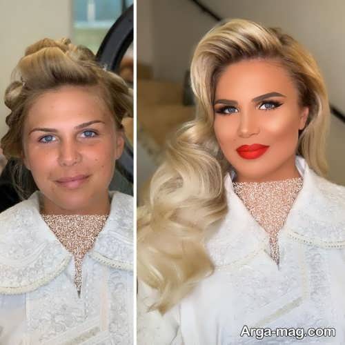 آرایش قبل و بعد عروس