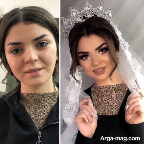مدل آرایش صورت برای عروس