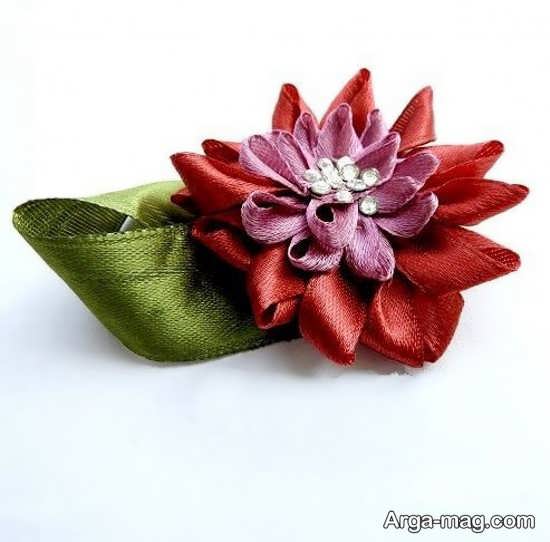 جالب ترین ایده ها برای ساخت گل با روبان