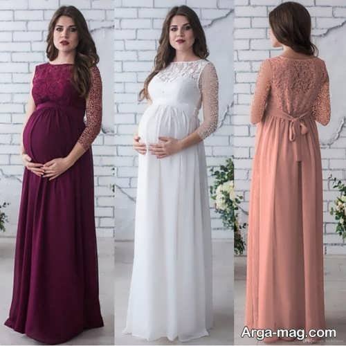 ۵۵ مدل لباس مجلسی بارداری شیک و خاص با طراحی جدید