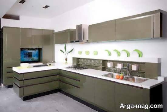 انواع مدل دکوراسیون داخلی زیبا و جذاب آشپزخانه آریایی