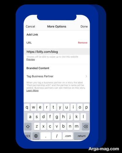 روش های افزودن لینک به استوری