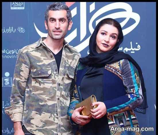 حضور مجتبی جباری و همسر در اکران فیلم هزارتو