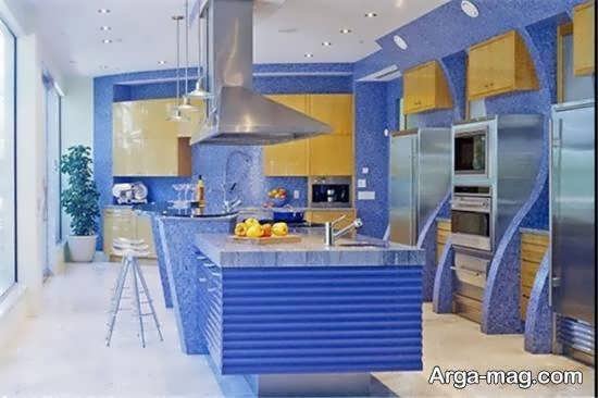 ایده های بینظیر و دوست داشتنی چیدمان آشپزخانه آبی