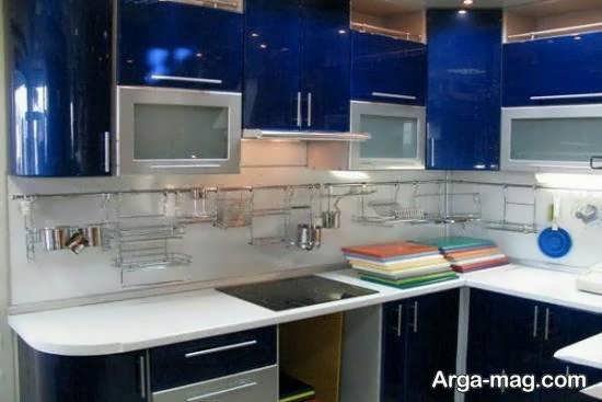 گالری زیبا و جذاب طراحی آشپزخانه آبی