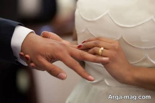 فیگور عکس با حلقه برای عروس و داماد 
