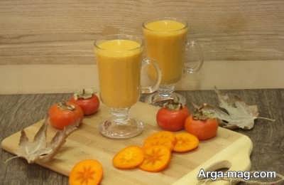 یک نوشیدنی عالی با خرمالو