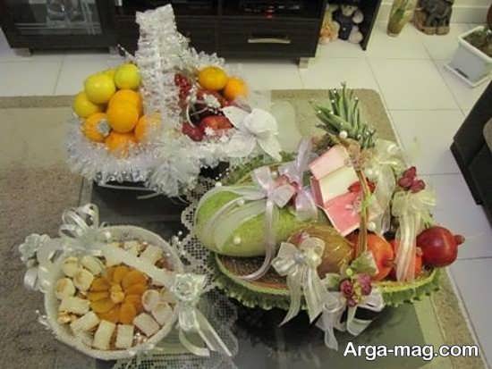 مجموعه متفاوت تزئین میوه برای شب یلدا