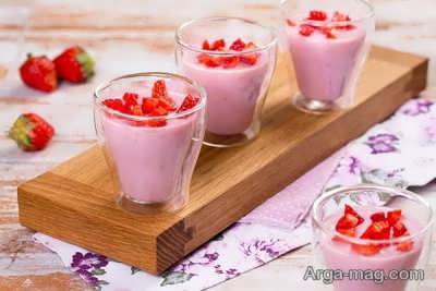 انواع دسر کرم ژله ای 
