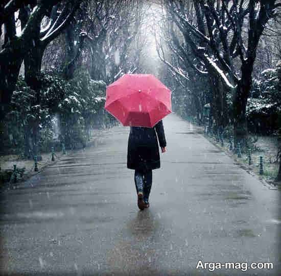 فیگور زیبا و جالب با چتر