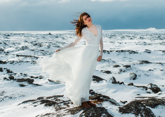 مدل لباس عروس زمستانی