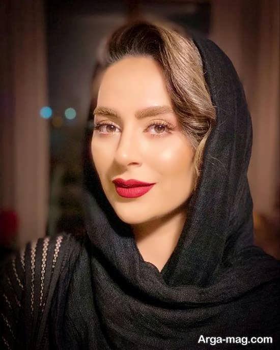 دو عکس متفاوت از چهره سمانه پاکدل بازیگر ایرانی