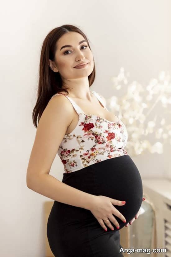 مدل عکس زیبا و خاص بارداری با ایده جالب