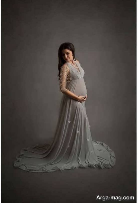 ژست عکس بارداری خارجی زیبا
