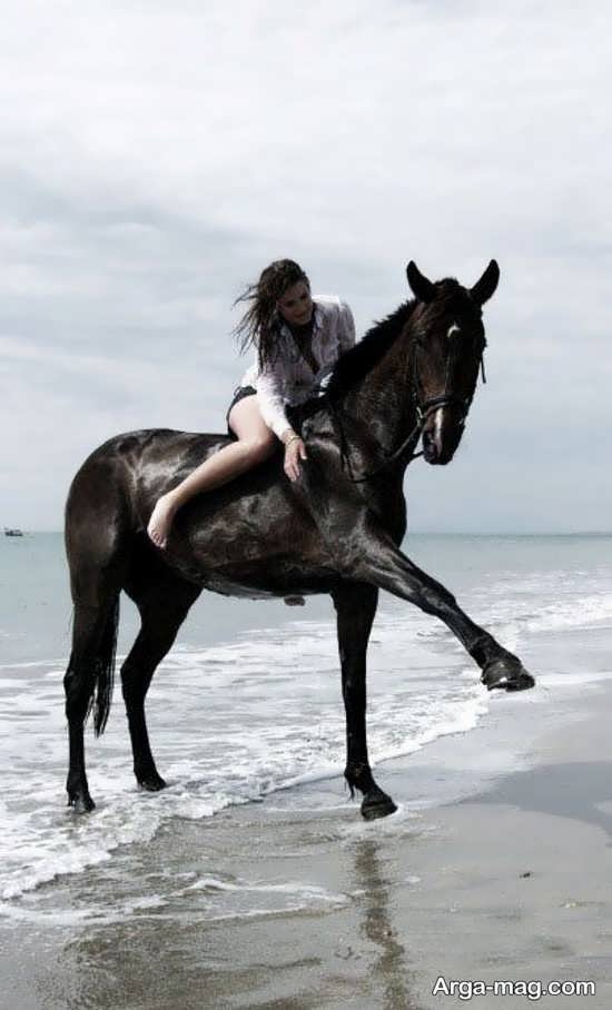 ایده هایی شیک و زیبا از ژست دخترانه با اسب