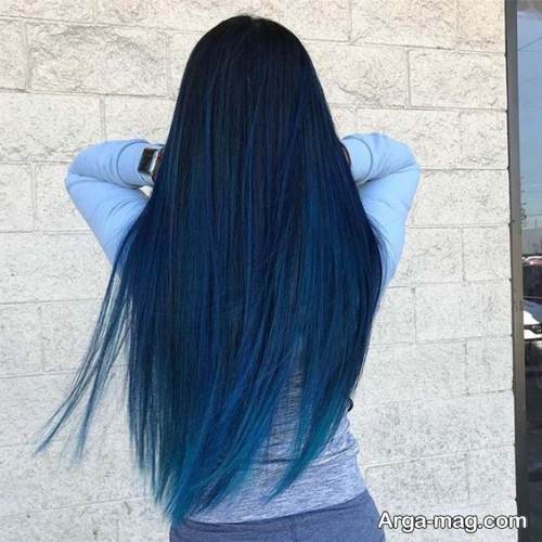 رنگ موی آبی کلاسیک 