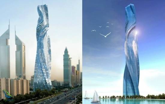بازدید از برج چرخان دبی