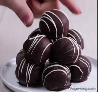شیوه ی تهیه شکلات توپی برای پذیرایی از مهمانان در مراسم ها